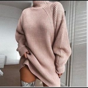 Turtleneck Sweater Dress